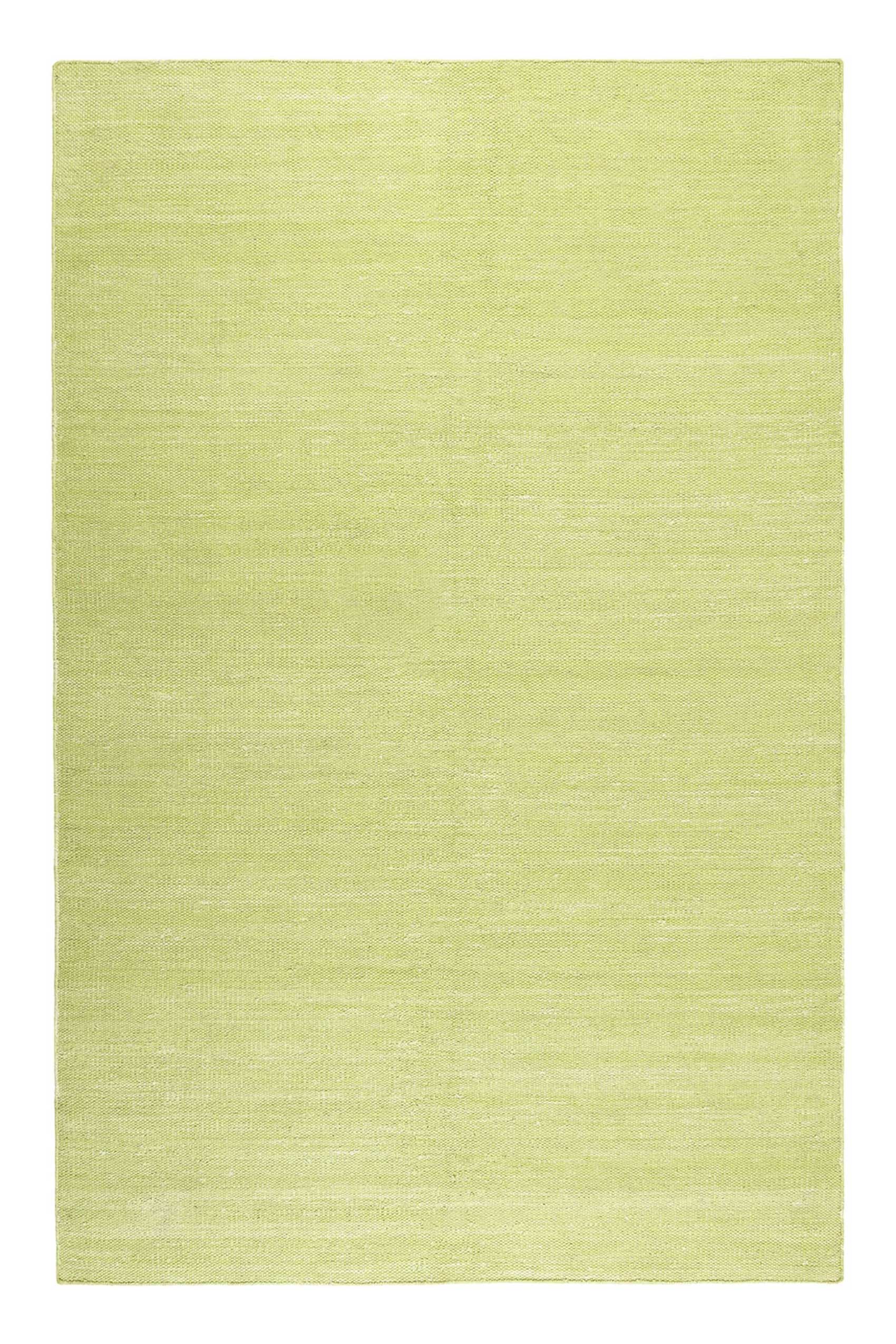 Kurzflor Kelim aus Teppich « Teppiche Rainbow Esprit – Outlet- » Grün Baumwolle
