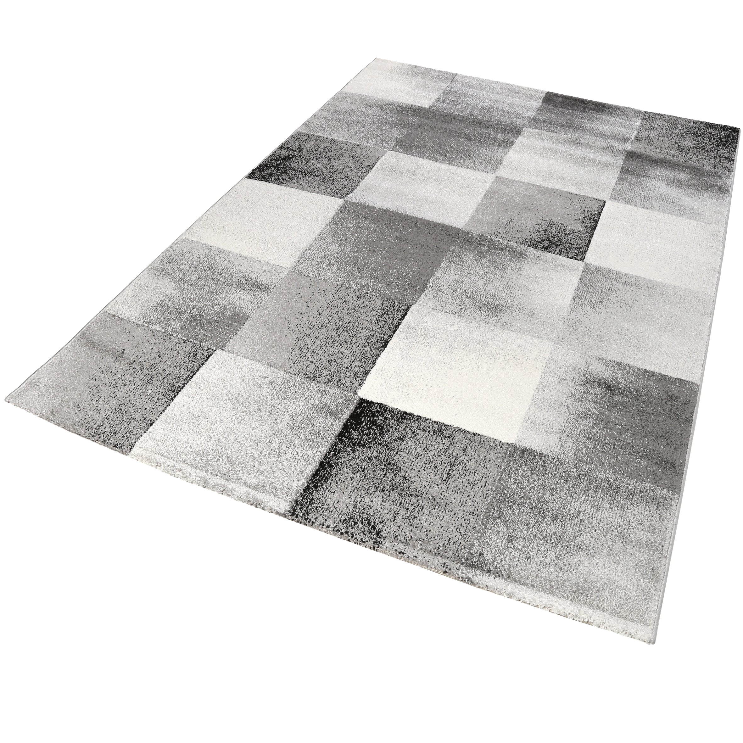 Teppich 160x230 Wohnzimmer Grau Weiß jetzt kaufen