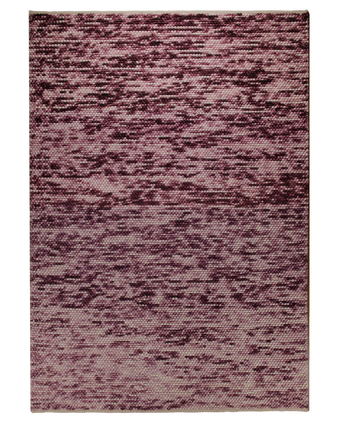 1433 Handwebteppich Wolle space-dyed beere rosé 160x230 cm – Gesamtansicht freigestellt