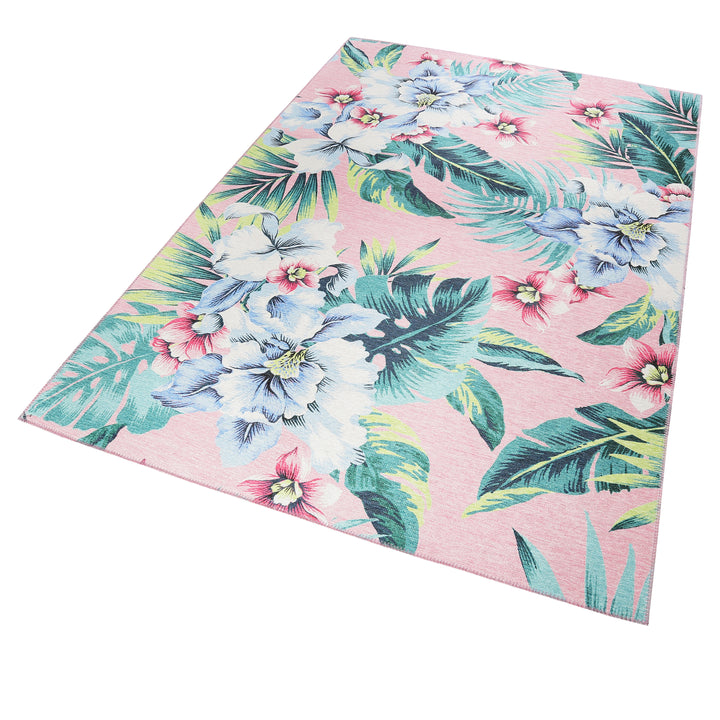 Accessorize Teppich 130x190 cm Rosa "Tropical Orchid"