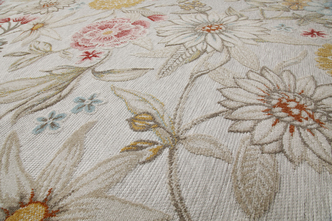 Abloom Outdoor beige Kurzflor rechteckig