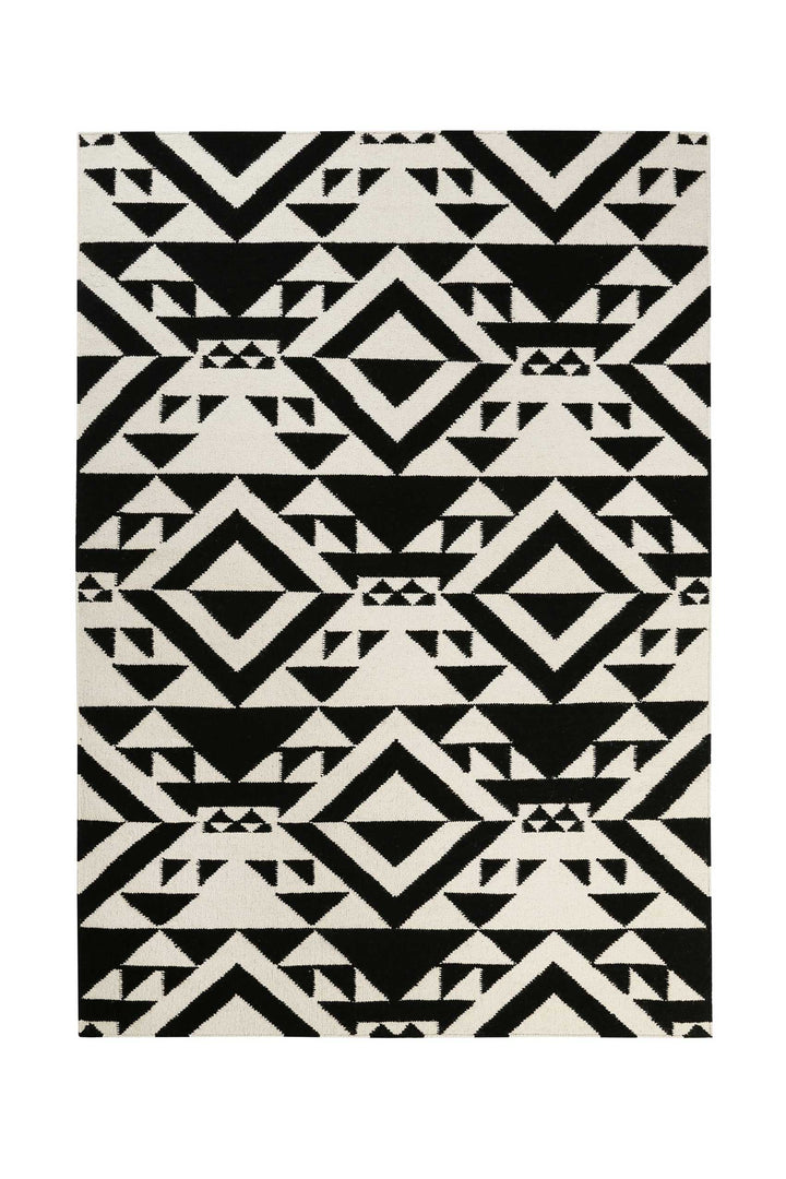 Black Mellow Teppich schwarz Kurzflor rechteckig