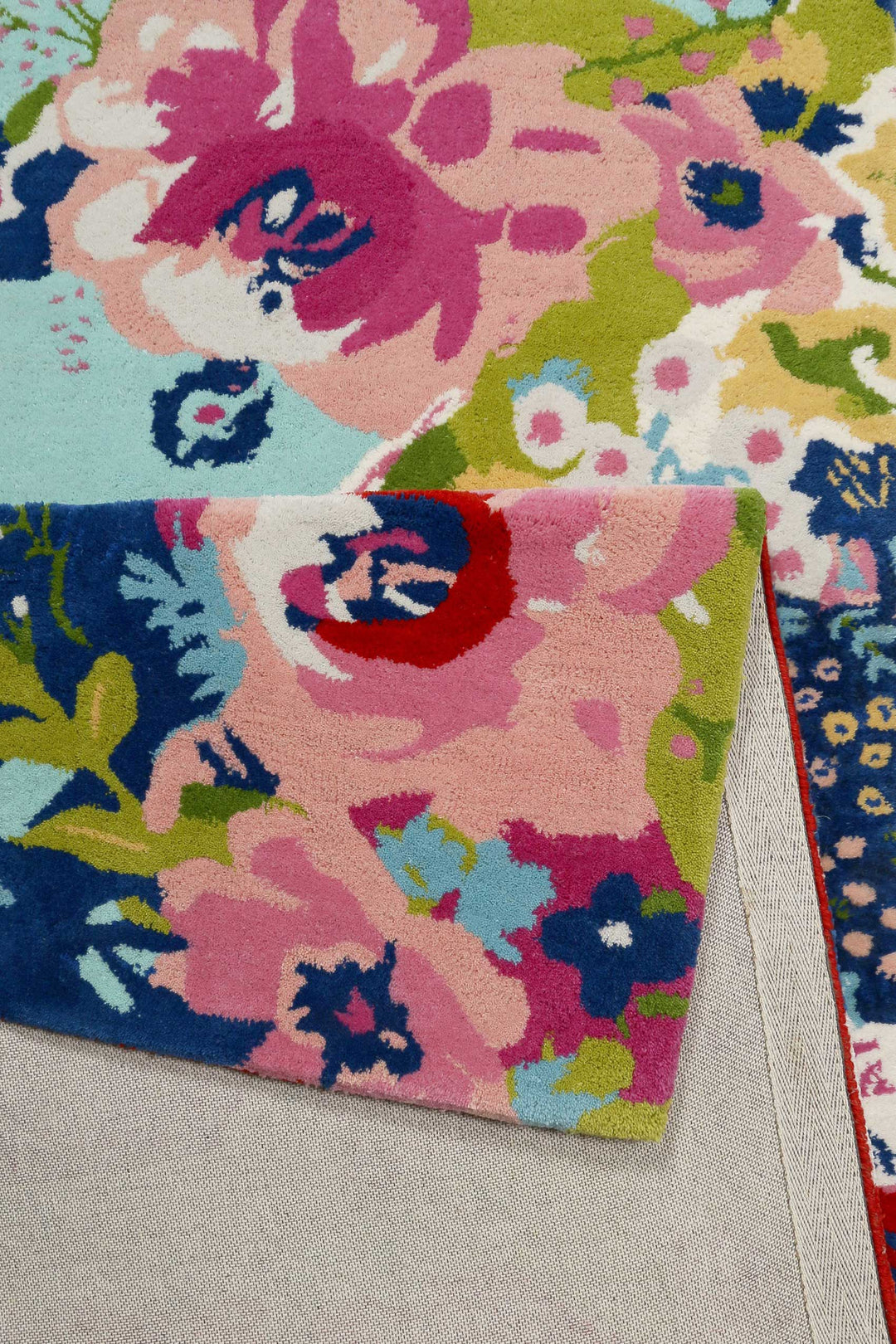 Bloom Kingdom Teppich rot Kurzflor rechteckig