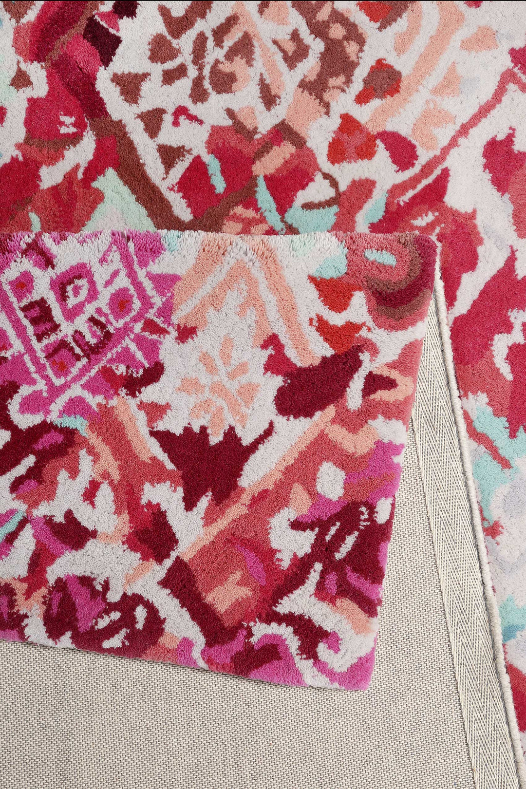 Love Vintage Teppich rosa Kurzflor rechteckig