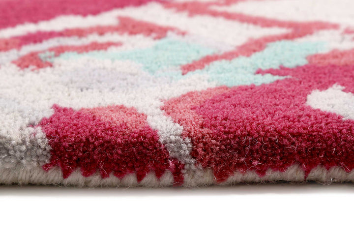 Love Vintage Teppich rosa Kurzflor rechteckig