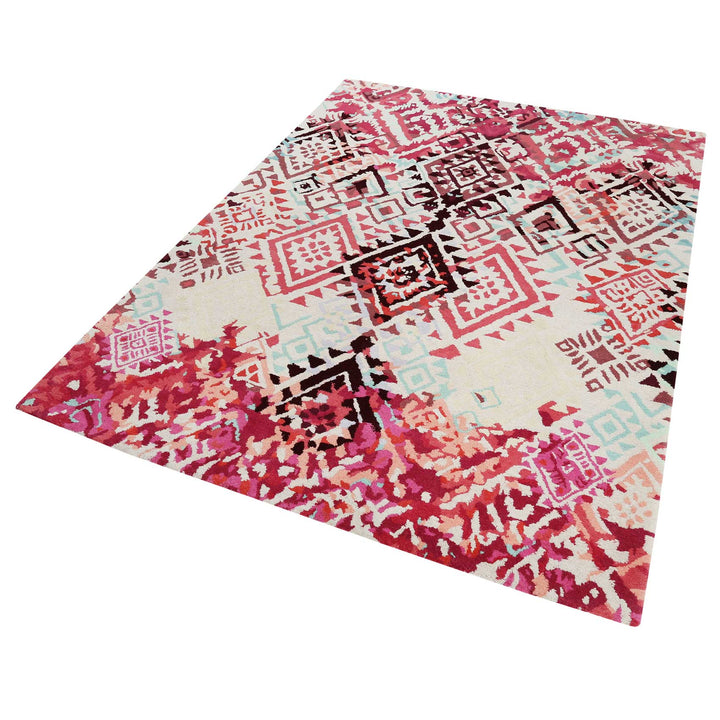 Love Vintage Teppich rosa Kurzflor rechteckig