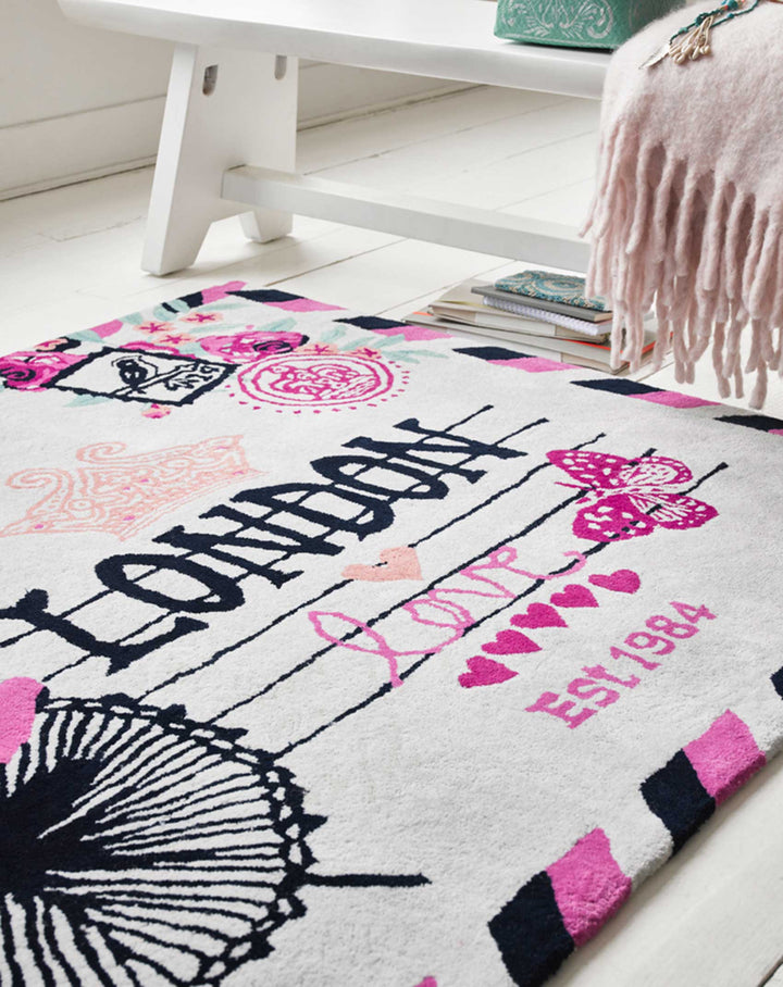 Metropolis Teppich beige Kurzflor rechteckig