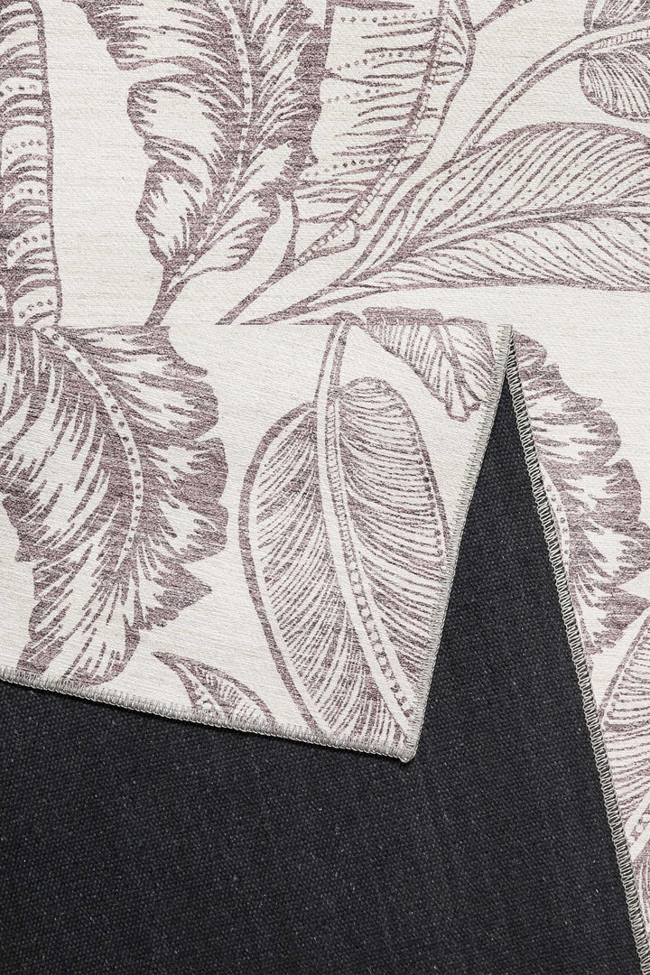 Mozambique Palm   Teppich taupe Kurzflor rechteckig