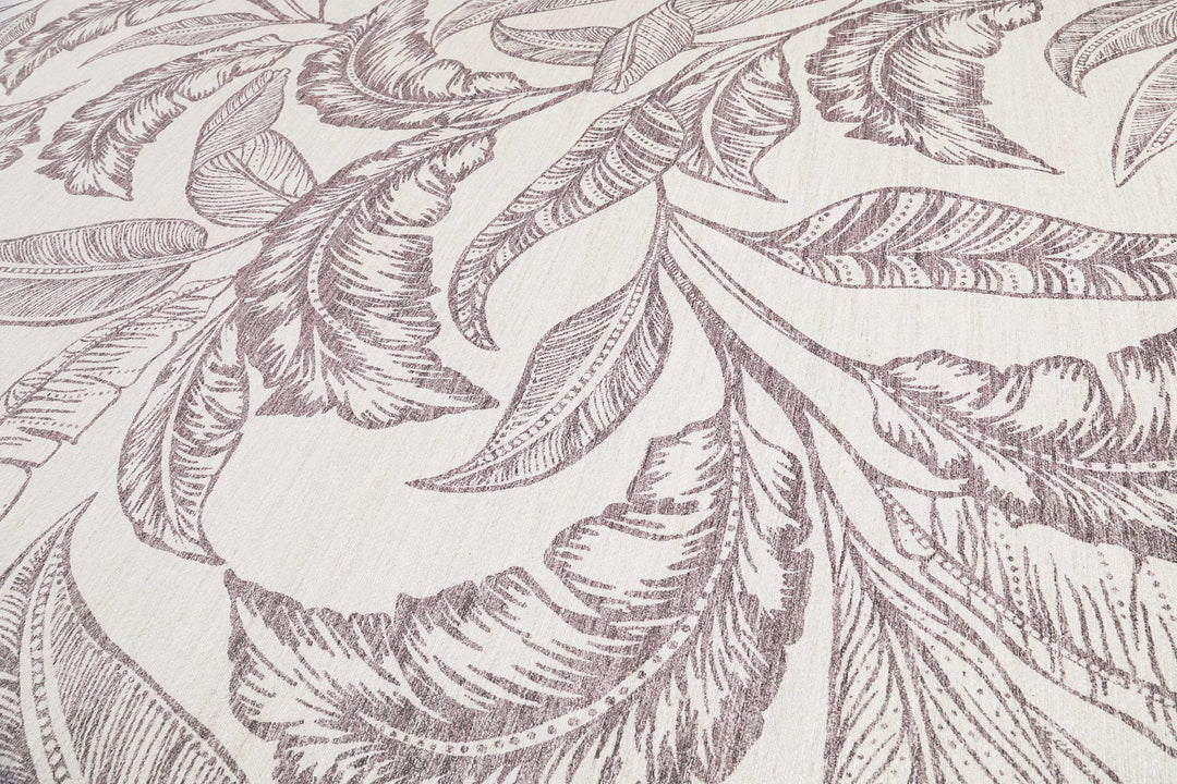 Mozambique Palm   Teppich taupe Kurzflor rechteckig