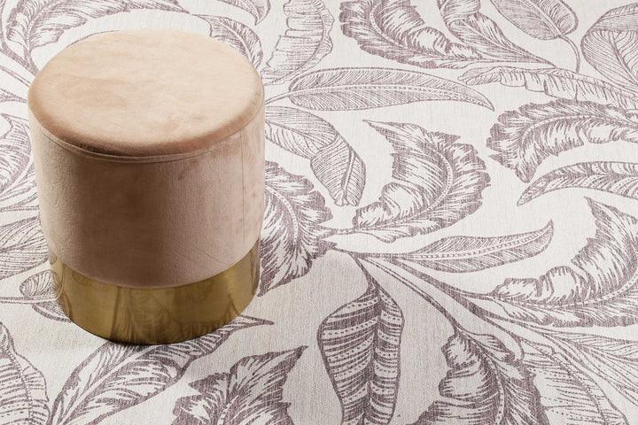 Mozambique Palm   Teppich taupe Kurzflor rechteckig