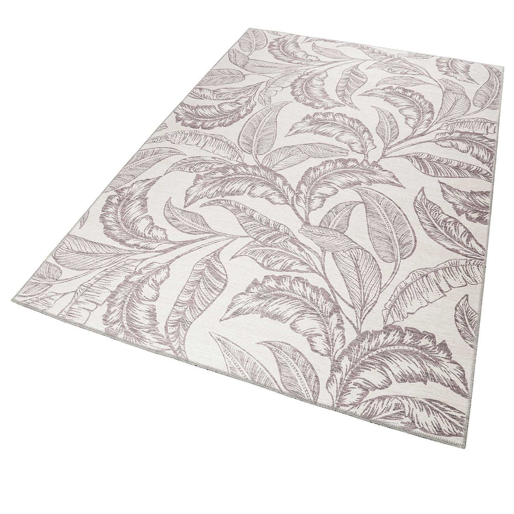 Mozambique Palm   Teppich taupe Kurzflor rechteckig