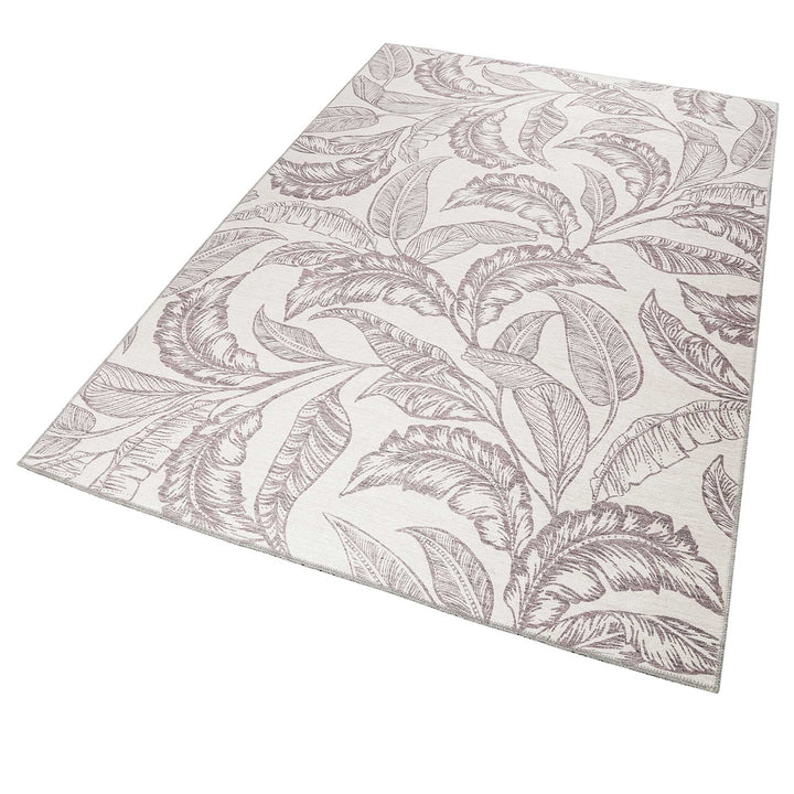 Mozambique Palm   Teppich taupe Kurzflor rechteckig