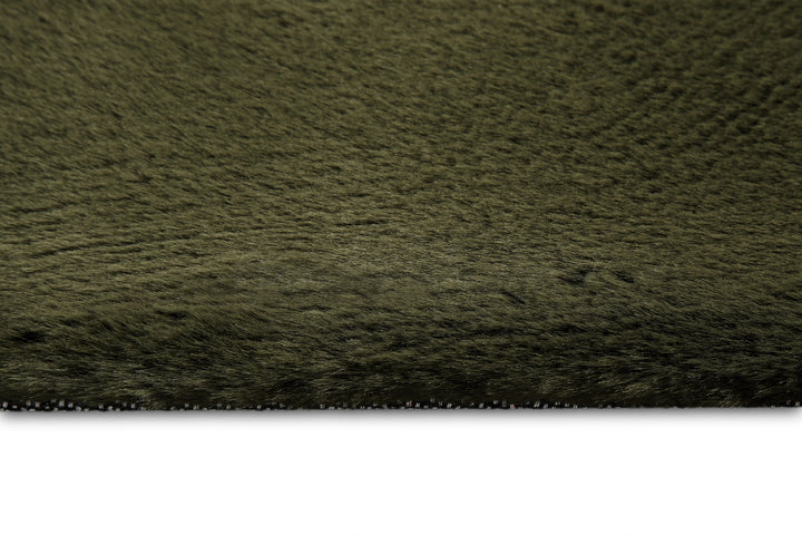 Alice Teppich olive Hochflor rechteckig