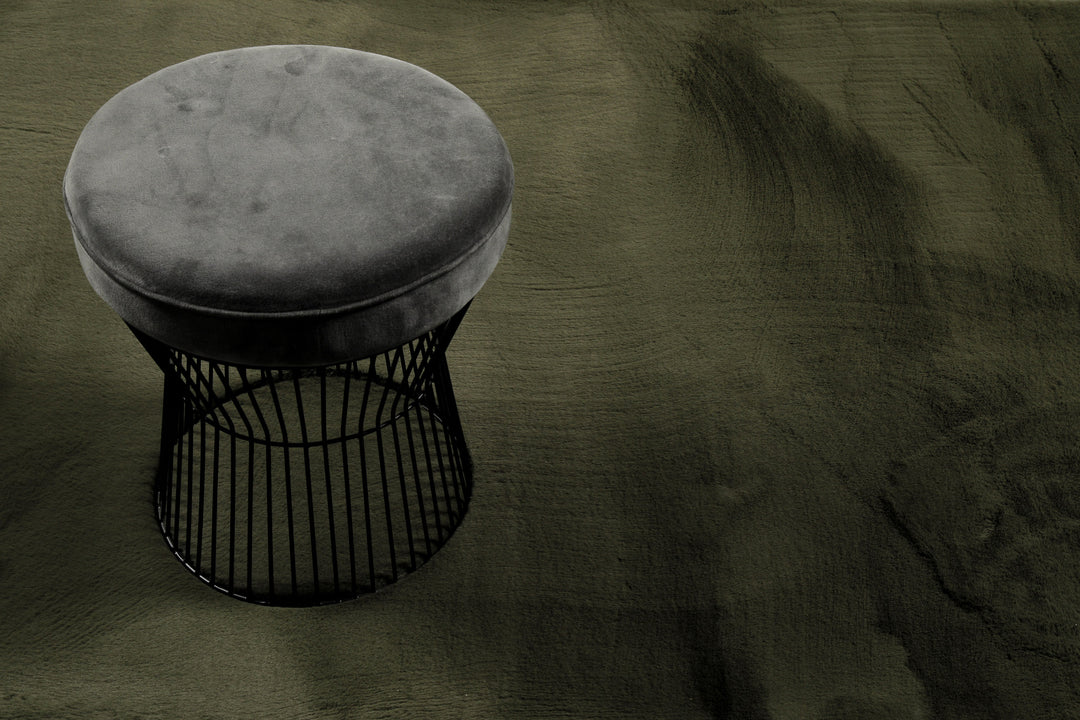 Alice Teppich olive Hochflor rechteckig