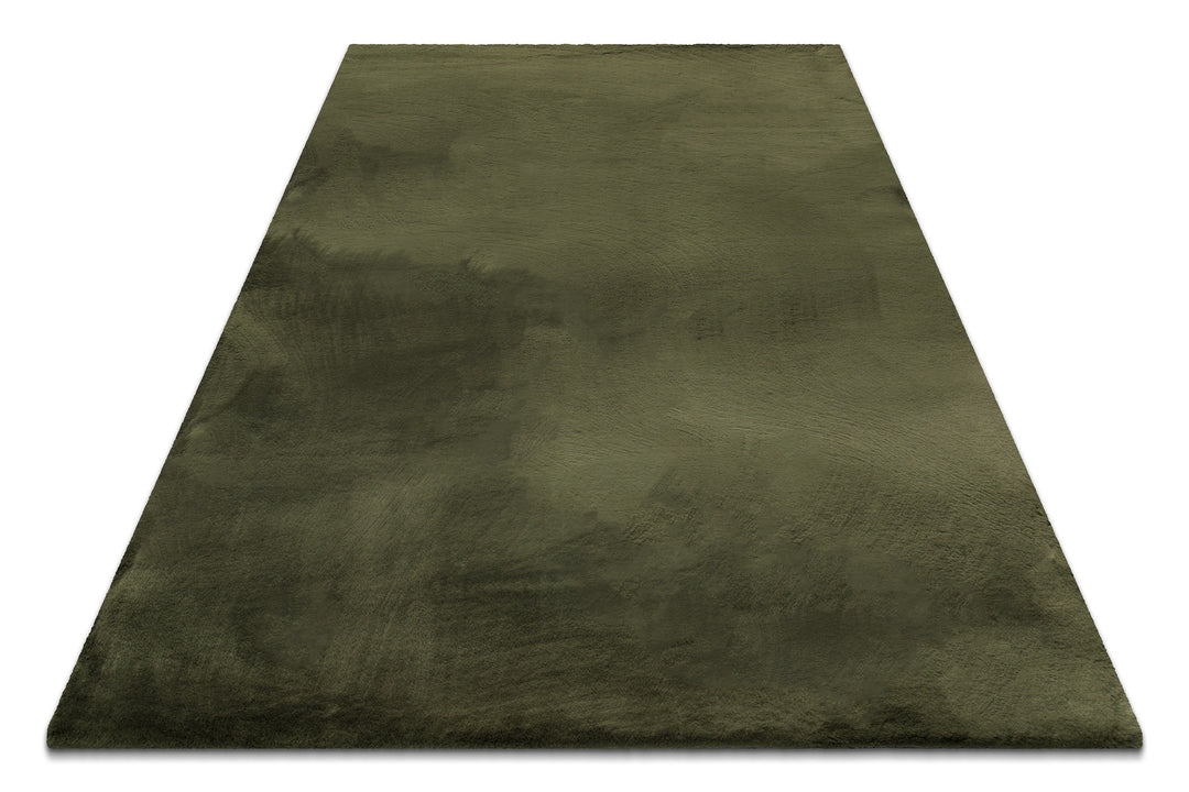Alice Teppich olive Hochflor rechteckig