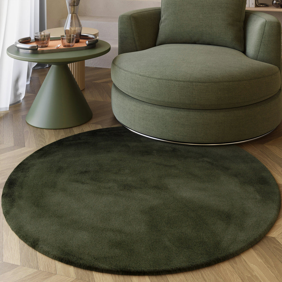 Esprit Teppich Rund Oliv Grün Hochflor Alice jetzt kaufen