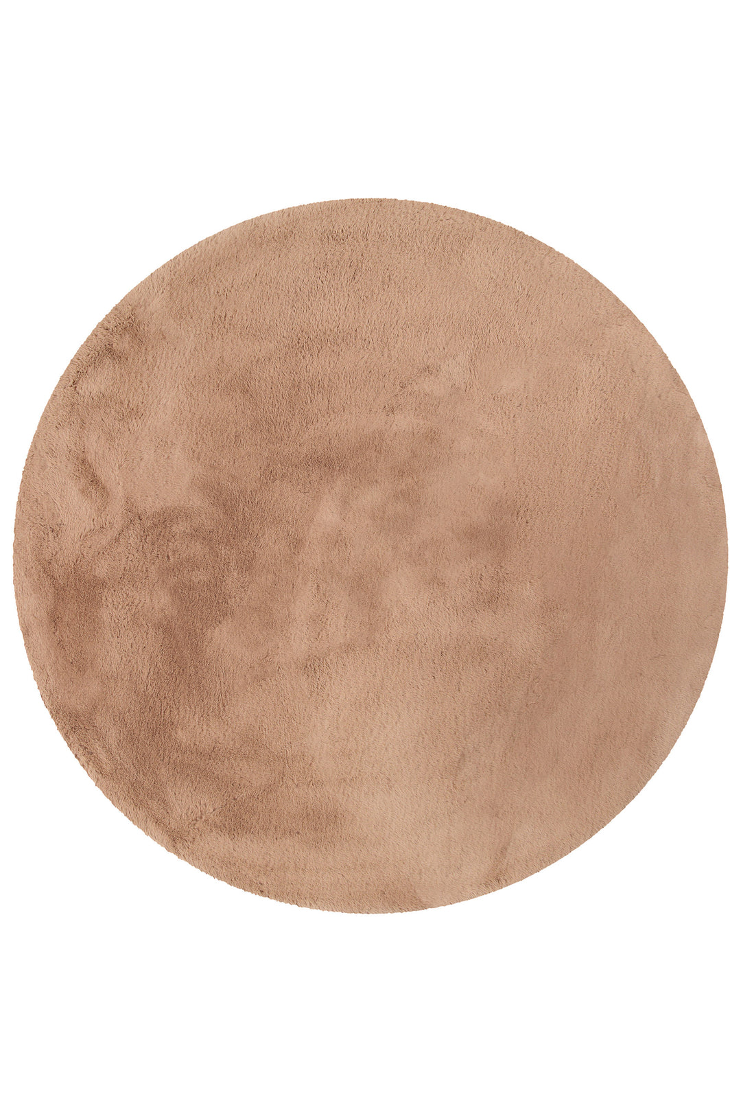 Alice Teppich apricot Hochflor rund