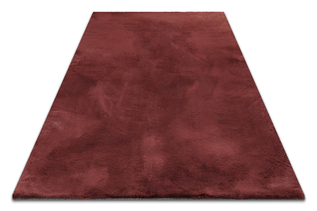 Esprit Teppich Bordeaux Rot und sehr flauschig Hochflor "Alice"