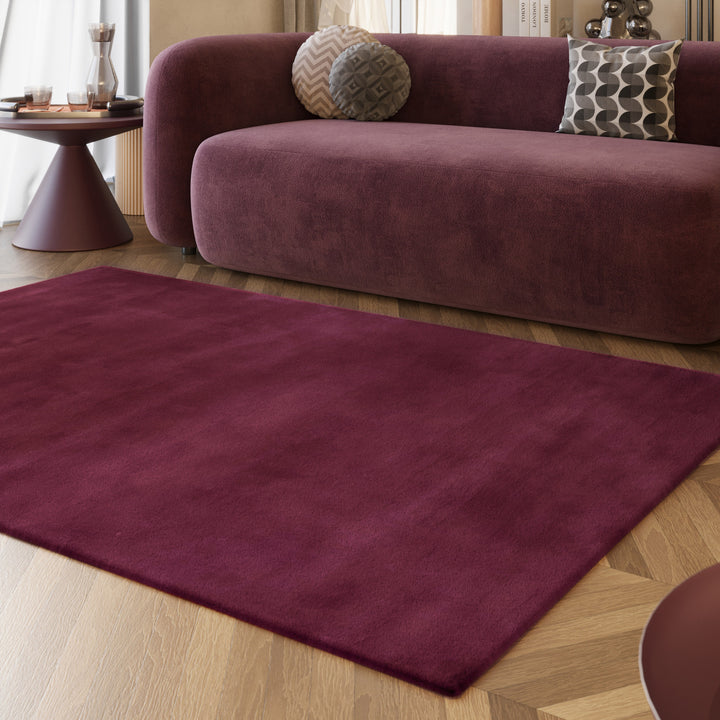 Alice Teppich violett Hochflor rechteckig