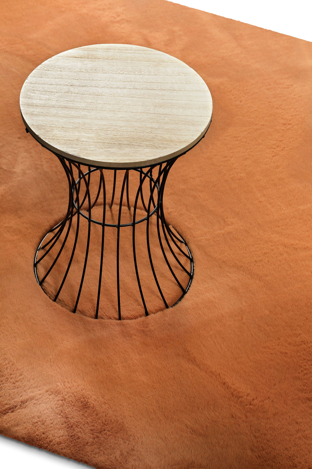 Anna Teppich terracotta Hochflor rechteckig