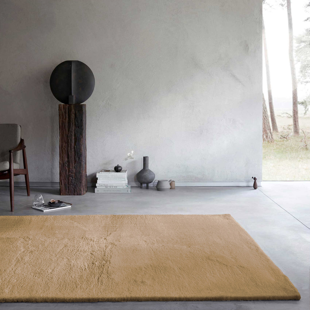 Anna Teppich sand Hochflor rechteckig