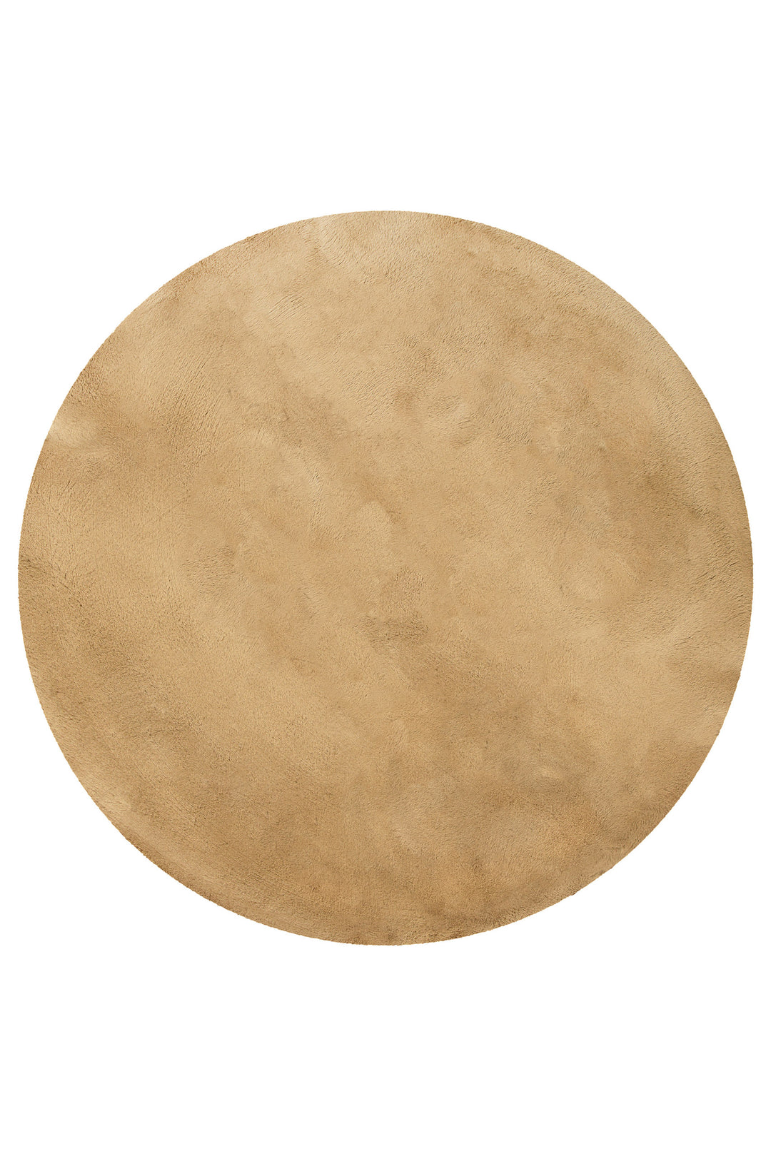 Anna Teppich sand Hochflor rund