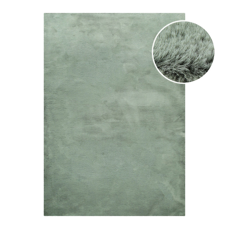 Kunstfell Teppich Türkis flauschig und weich "Anna" WECONhome Basics