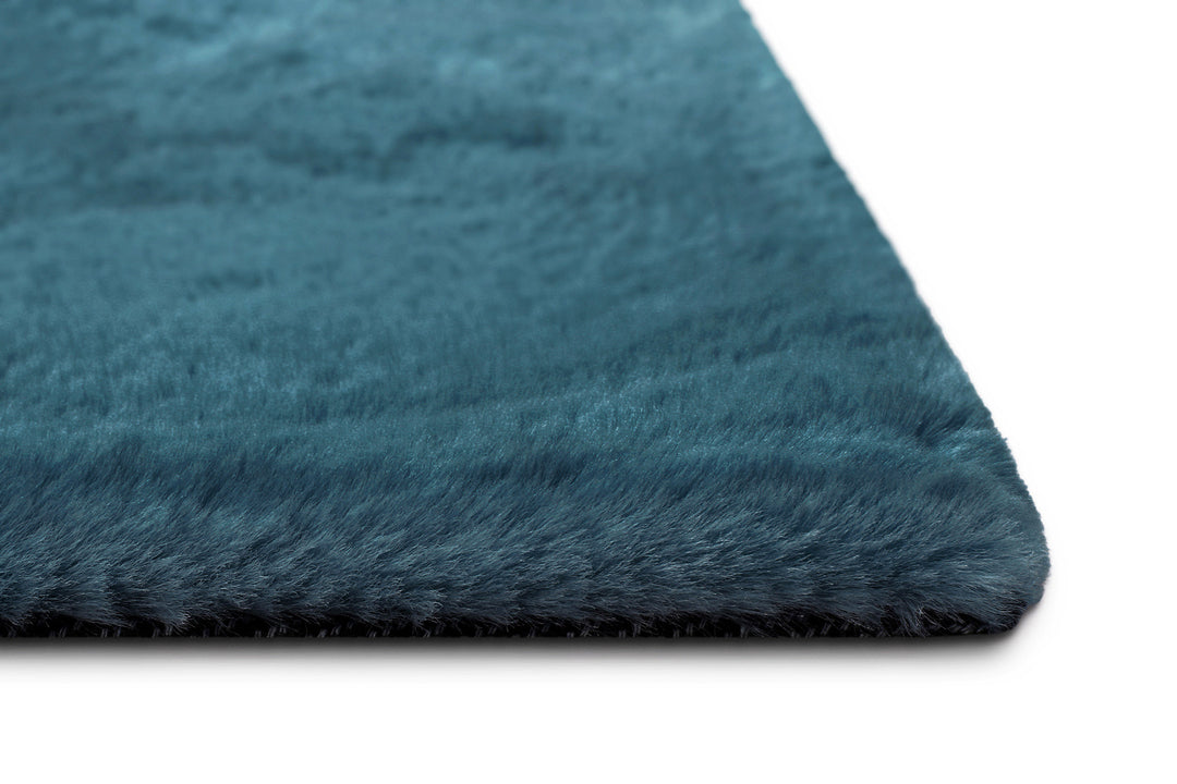 Anna Teppich petrol Hochflor rechteckig