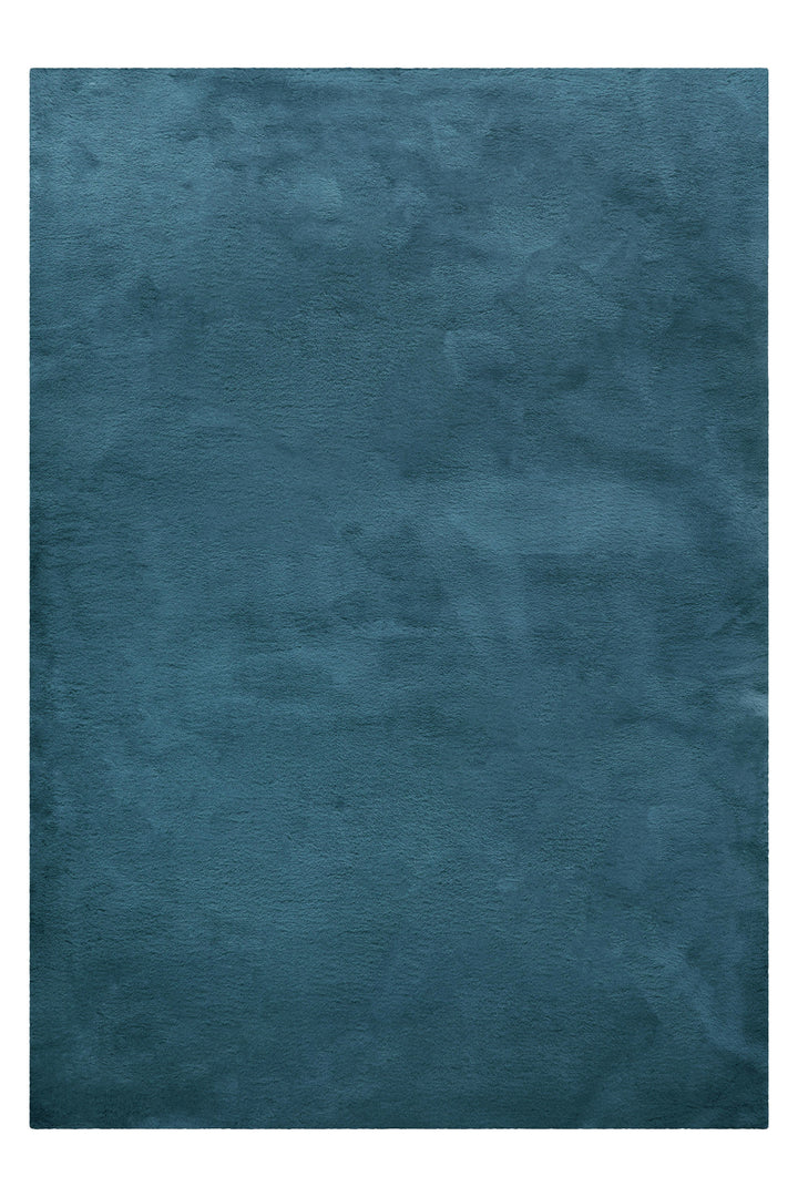 Anna Teppich petrol Hochflor rechteckig