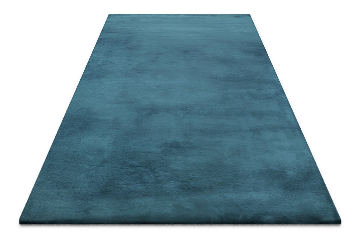 Anna Teppich petrol Hochflor rechteckig