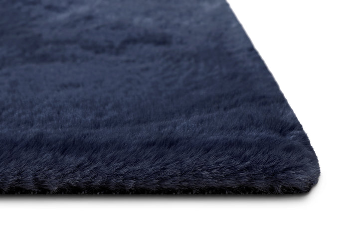 Anna Teppich dunkelblau Hochflor rechteckig