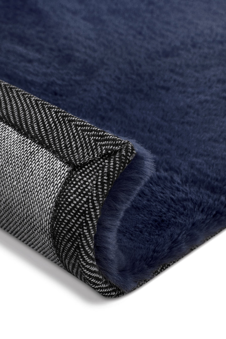 Anna Teppich dunkelblau Hochflor rechteckig