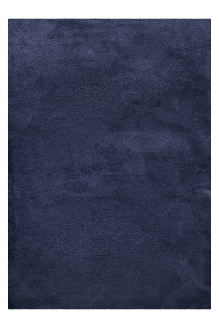 Anna Teppich dunkelblau Hochflor rechteckig