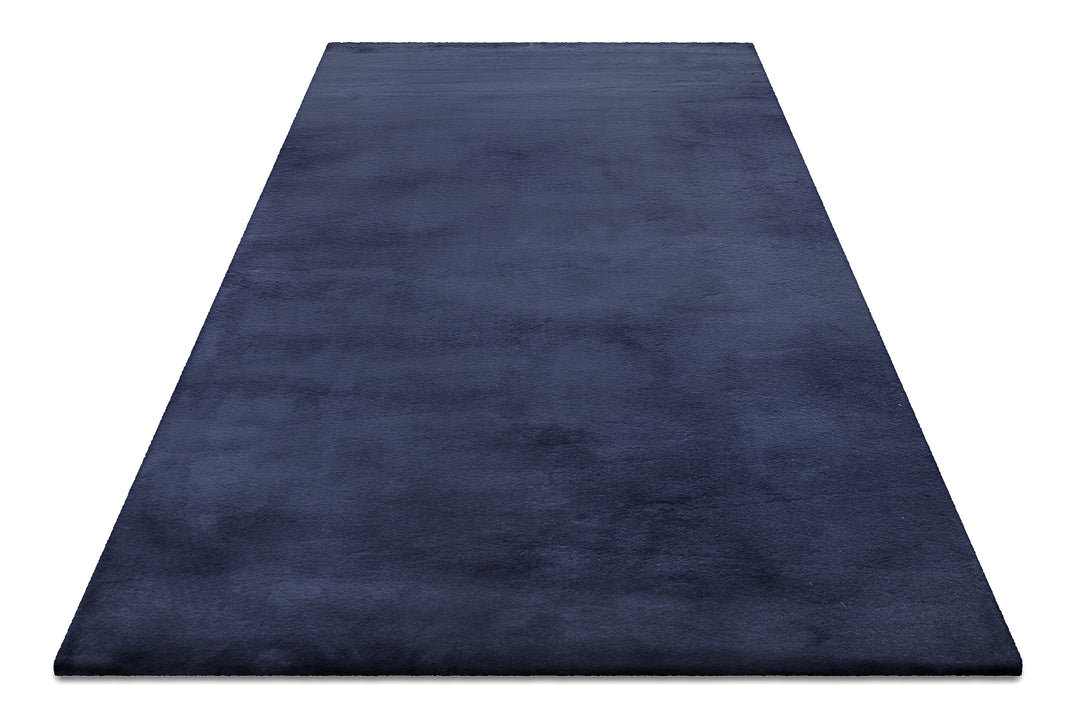 Anna Teppich dunkelblau Hochflor rechteckig