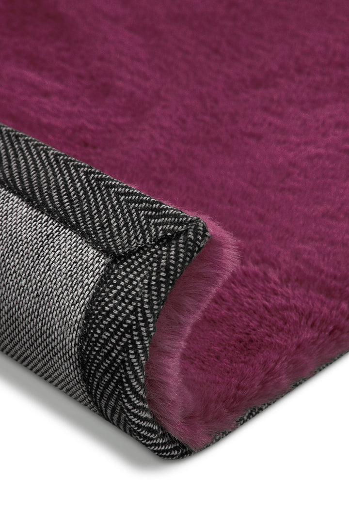 Anna Teppich violett Hochflor rechteckig