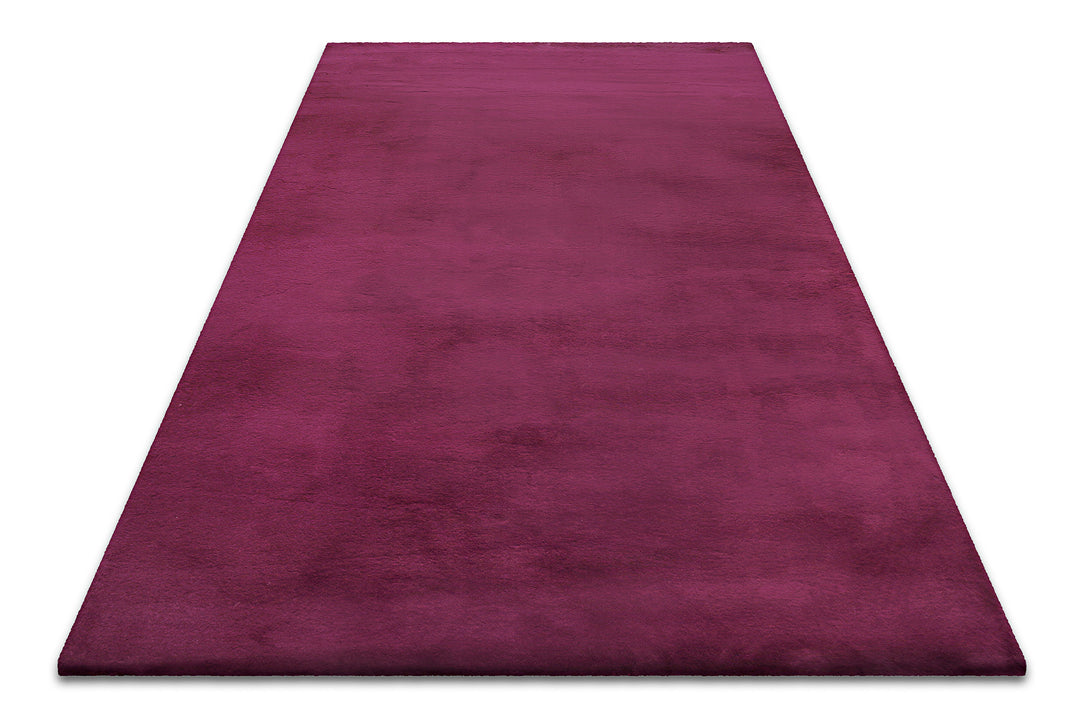 Anna Teppich violett Hochflor rechteckig