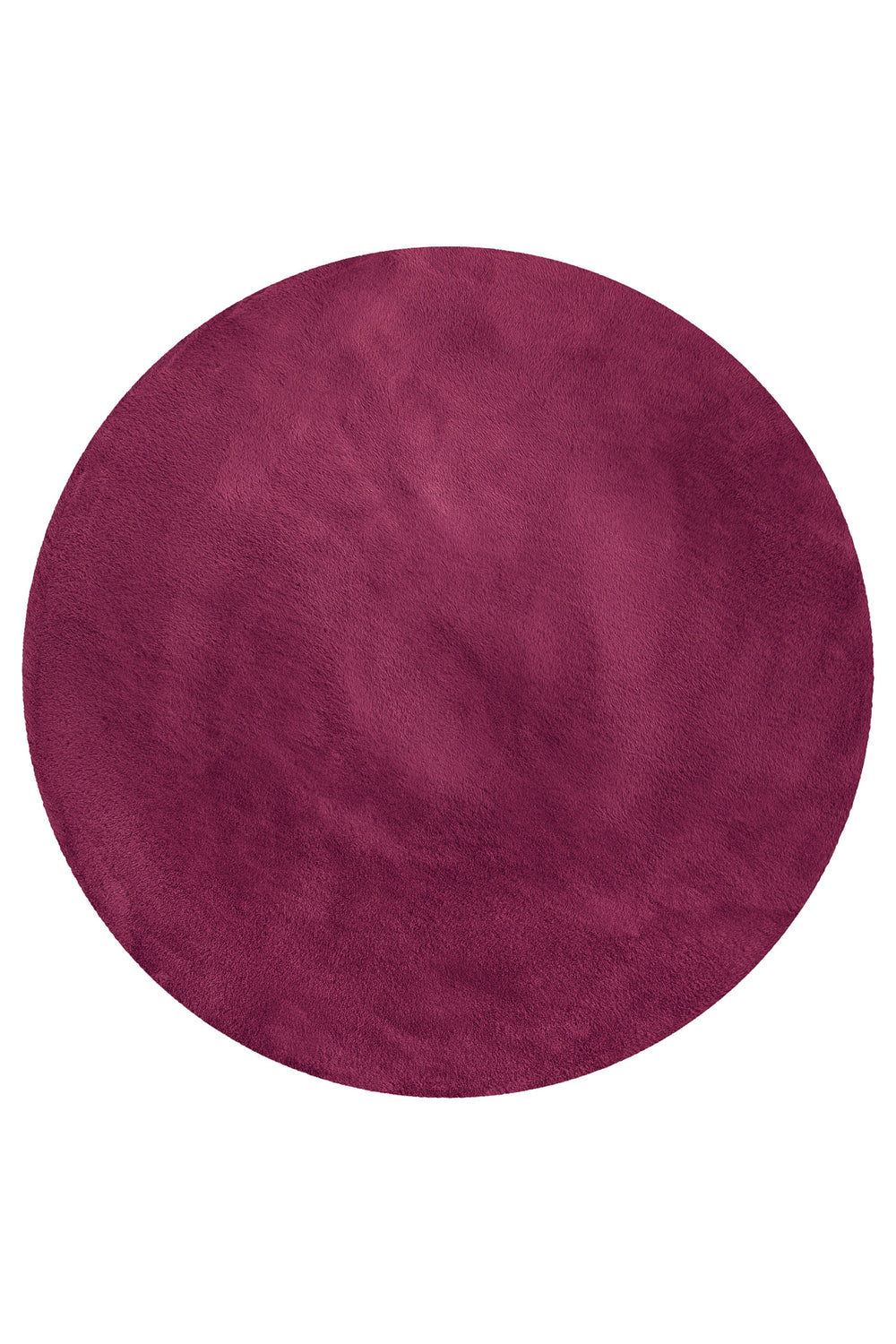 Anna Teppich violett Hochflor rund