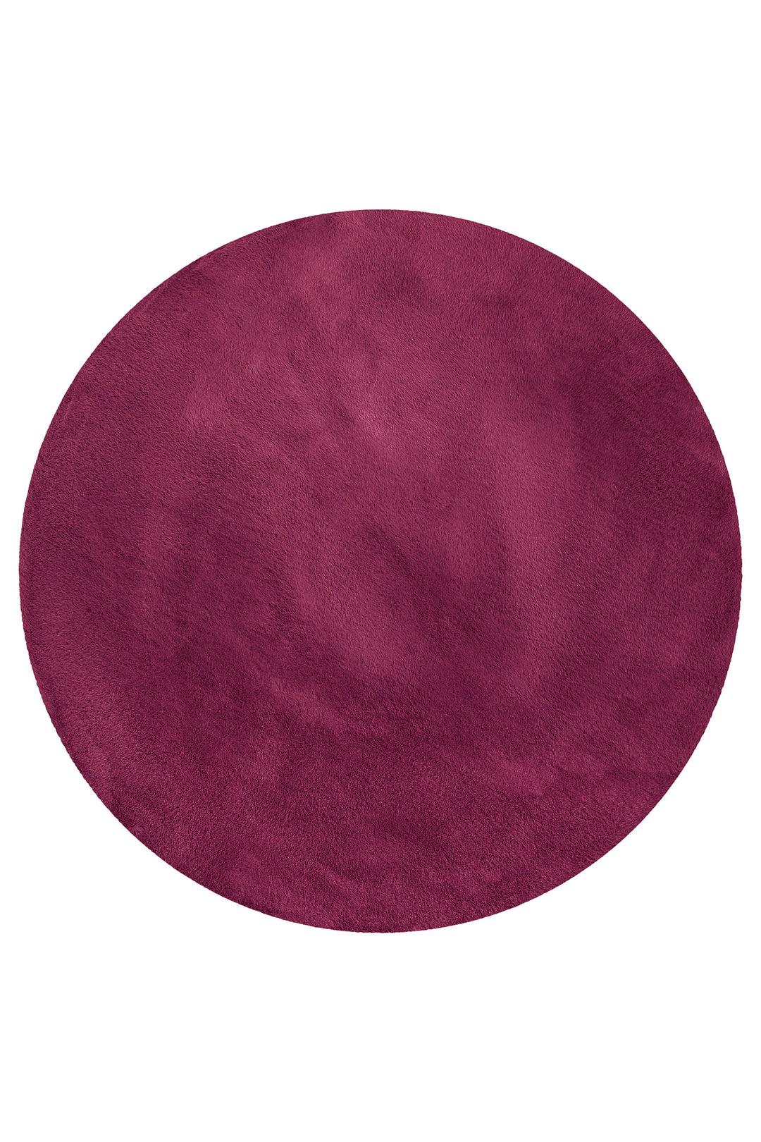 Anna Teppich violett Hochflor rund