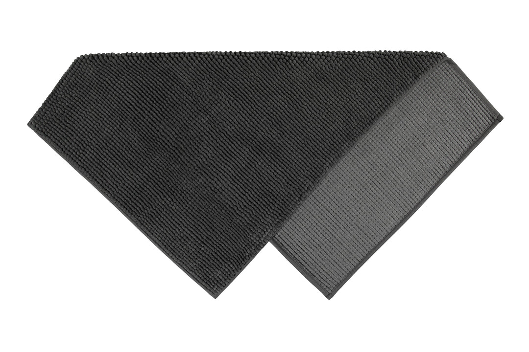 Balu Badteppich grau anthrazit Kurzflor rechteckig