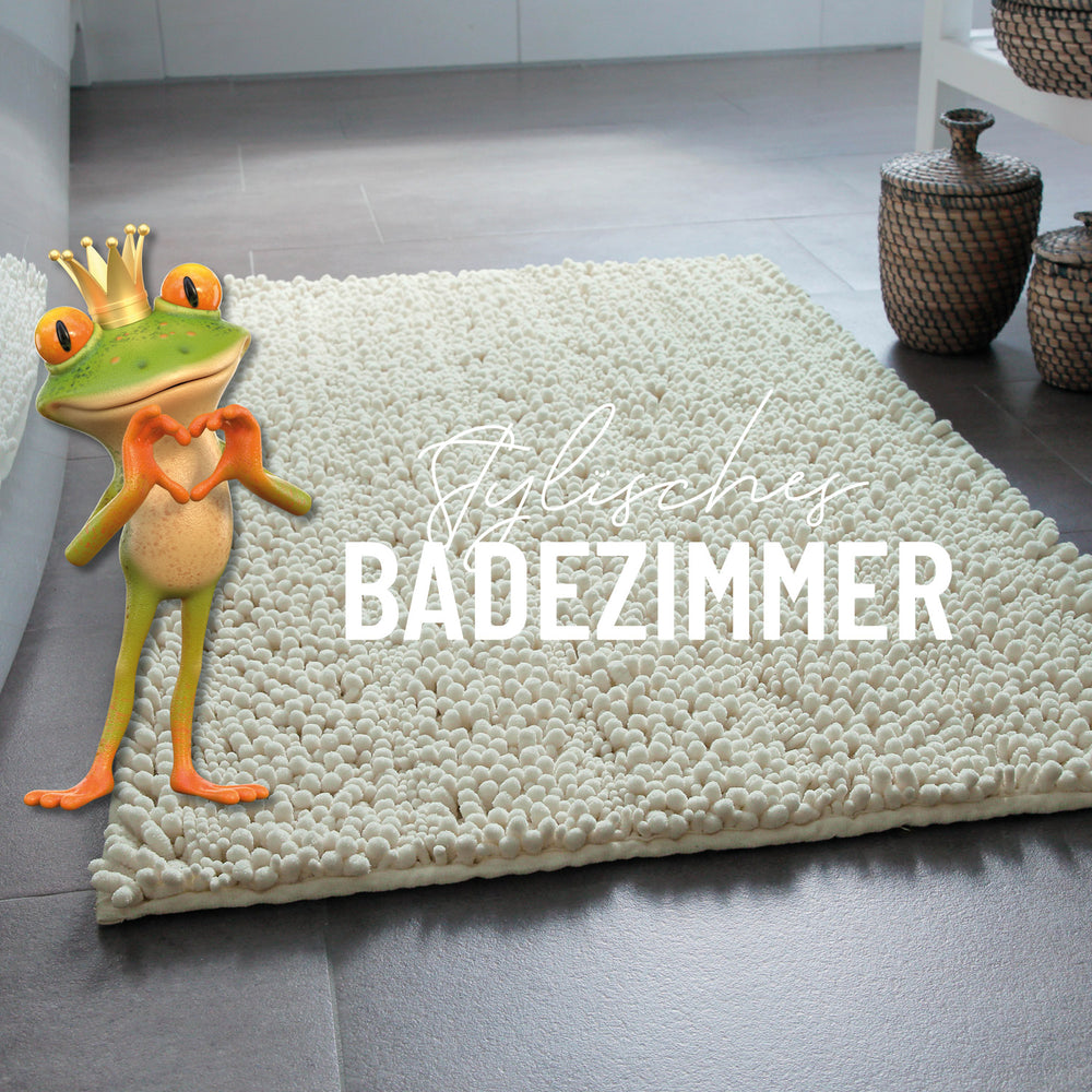 Badteppich Benno Creme Beige