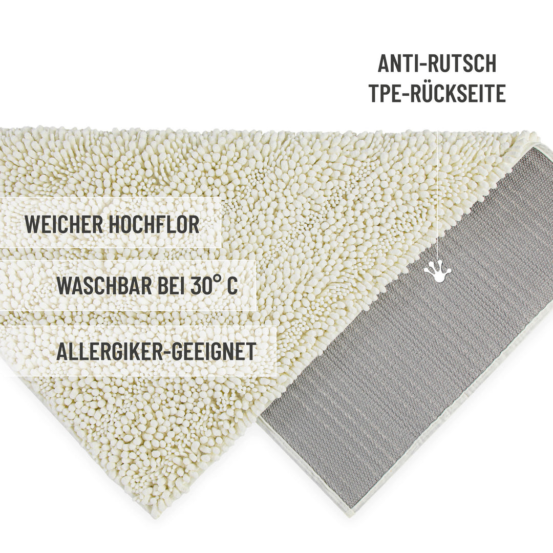 Badteppich Benno Creme Beige