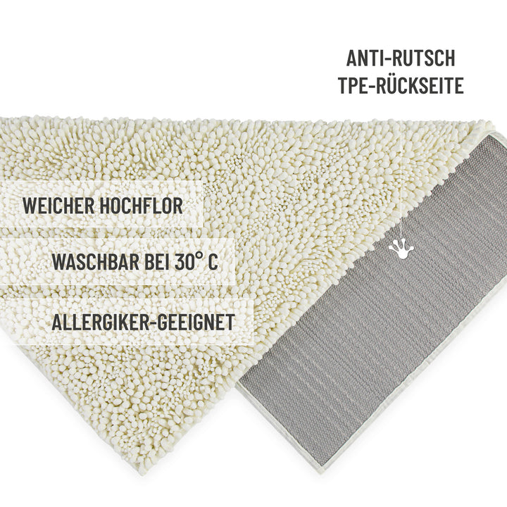 Badteppich Benno Creme Beige