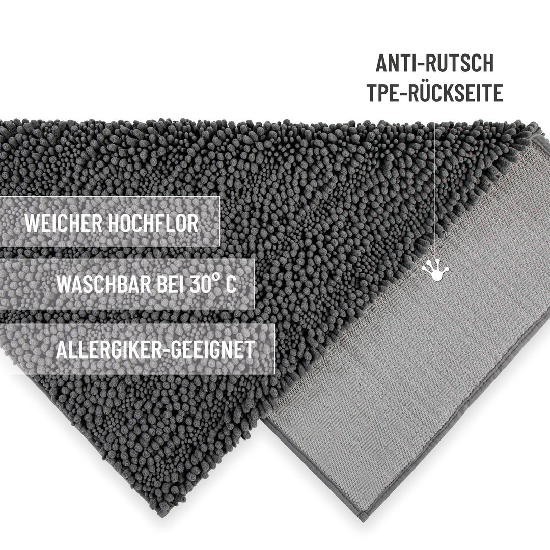 Badteppich Benno Grau