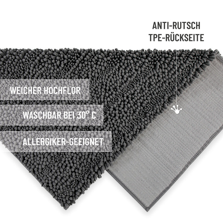 Badteppich Benno Grau