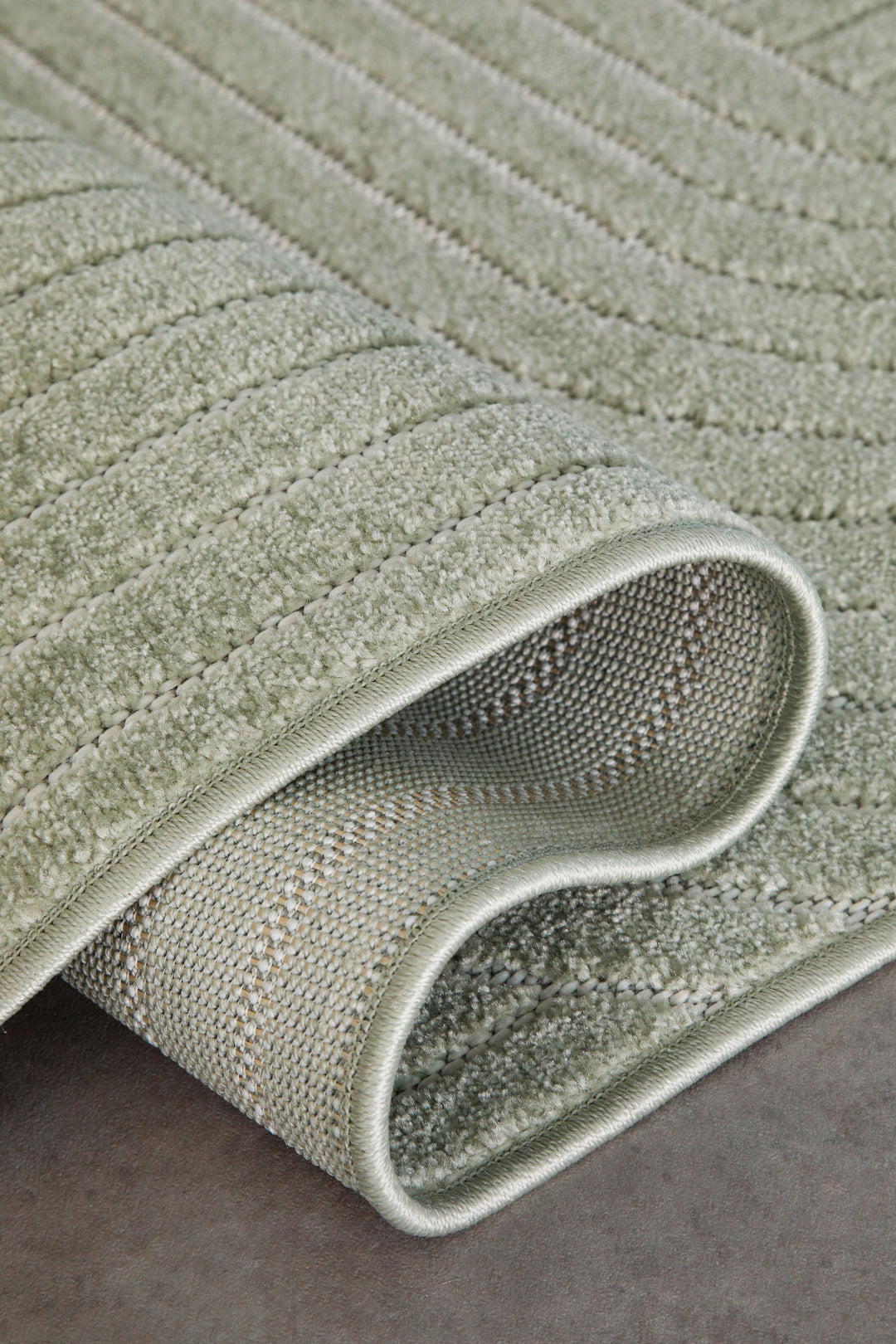 Bacalar Outdoor salbei grün Kurzflor rechteckig