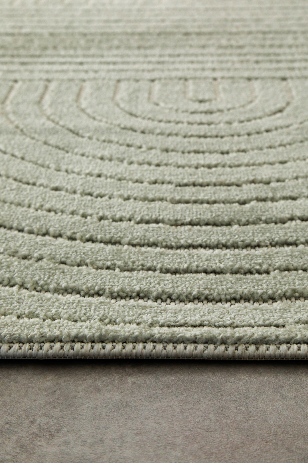 Bacalar Outdoor salbei grün Kurzflor rechteckig