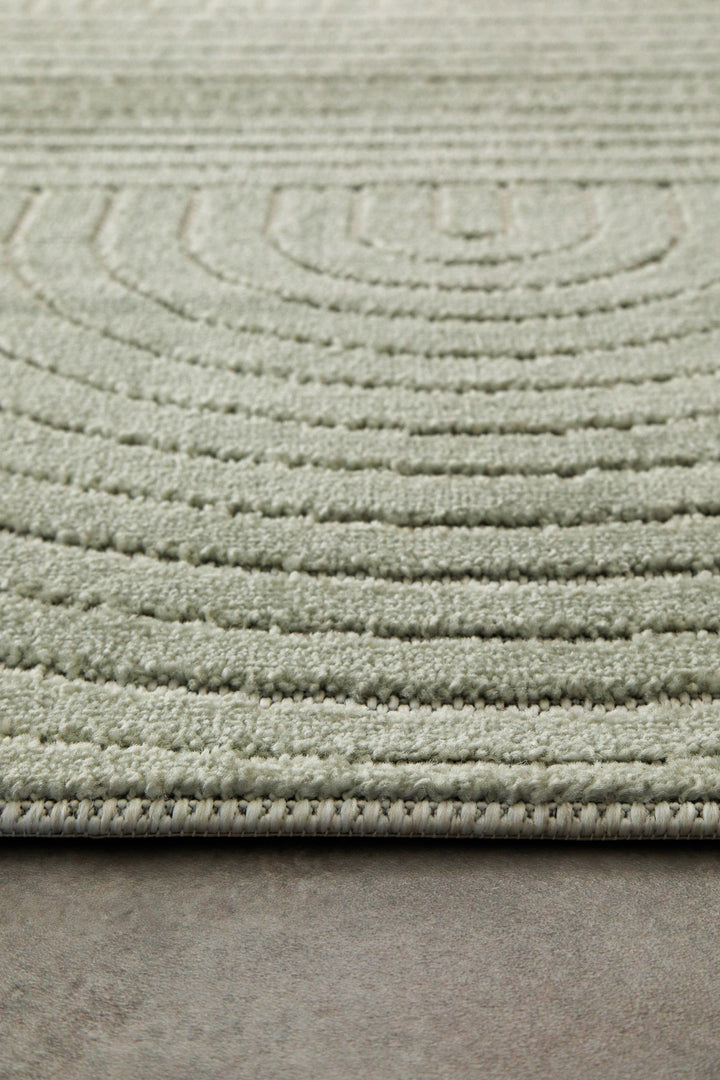 Bacalar Outdoor salbei grün Kurzflor rechteckig