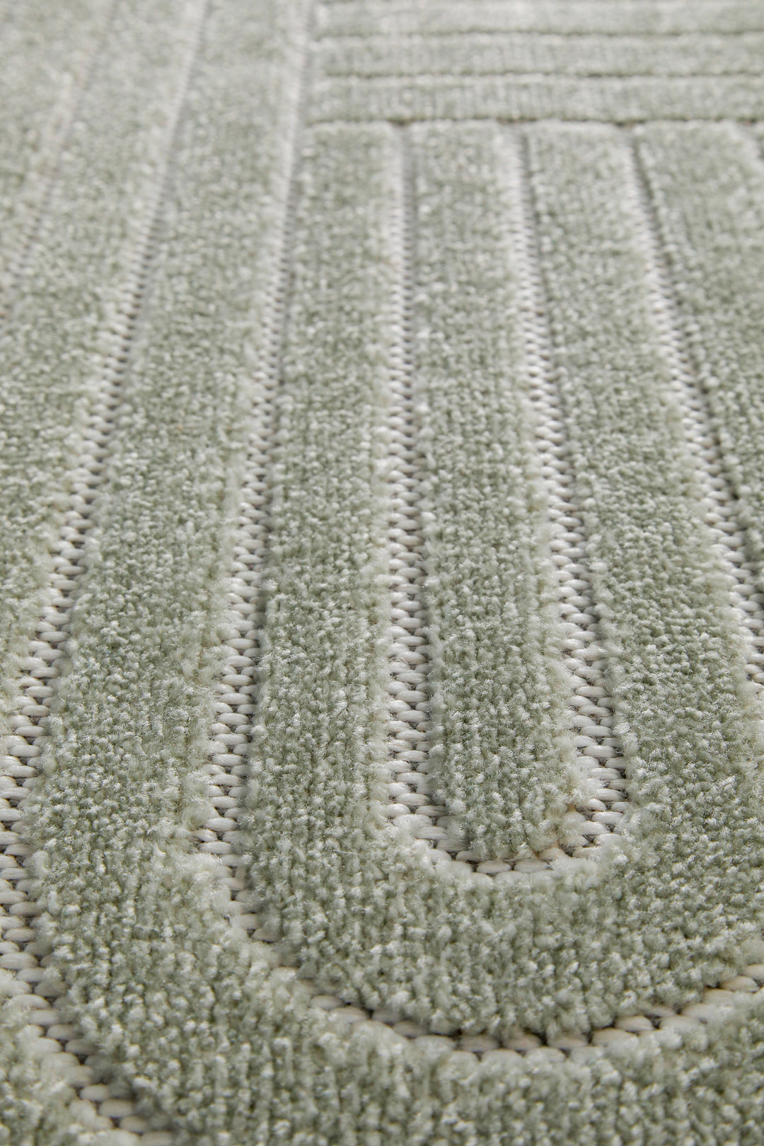 Bacalar Outdoor salbei grün Kurzflor rechteckig