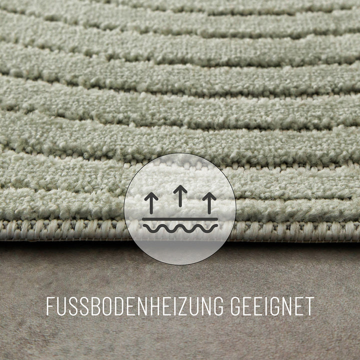 Bacalar Outdoor salbei grün Kurzflor rechteckig