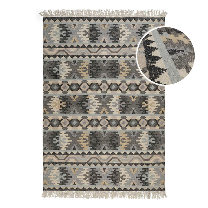 Balou Teppich hellgrau Kurzflor rechteckig